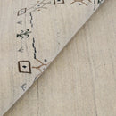 Hand Loomed Beige Wool Area Rug with Tribal Border Authentic Pattern by The Rug Decor