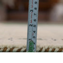 Hand Loomed Beige Wool Area Rug with Tribal Border Authentic Pattern by The Rug Decor