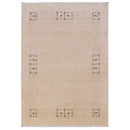 Beige Tribal Center Medallion Hand Loomed Wool Area Rug