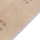 Beige Tribal Center Medallion Hand Loomed Wool Area Rug