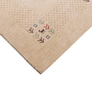 Beige Wool Area Rug Tribal Center Medallion - Hand Loomed Design by The Rug Decor