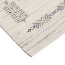Beige Wool Area Rug - Hand Loomed Tribal Center Medallion Medium by The Rug Decor