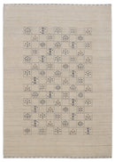 Beige Tribal Design Hand Loomed Wool Area Rug
