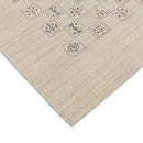 Wool Area Rug Hand Loomed with Authentic Beige Tribal Design by The Rug Decor