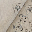 Wool Area Rug Hand Loomed with Authentic Beige Tribal Design by The Rug Decor