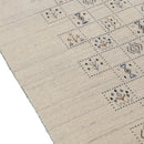Wool Area Rug Hand Loomed with Authentic Beige Tribal Design by The Rug Decor