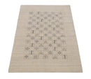 Wool Area Rug Hand Loomed with Authentic Beige Tribal Design by The Rug Decor