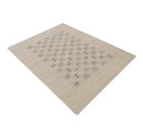 Wool Area Rug Hand Loomed with Authentic Beige Tribal Design by The Rug Decor