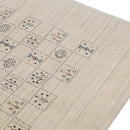 Wool Area Rug Hand Loomed with Authentic Beige Tribal Design by The Rug Decor