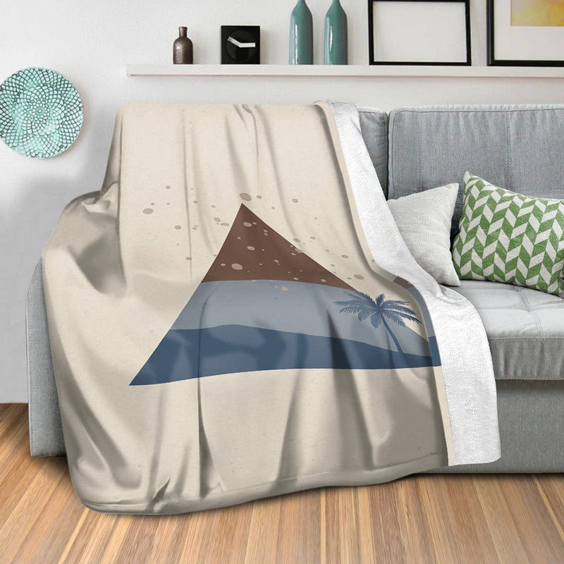 Beige Tropics B Blanket