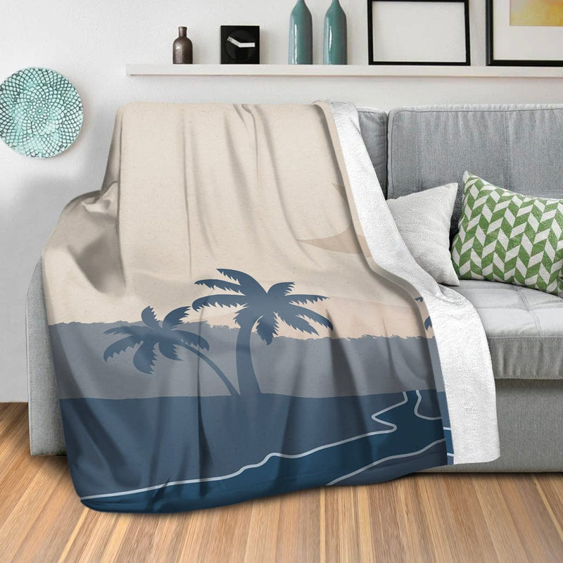 Beige Tropics C Blanket