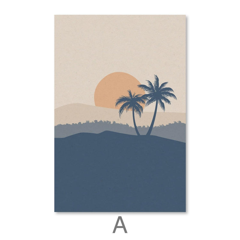 Beige Tropics Canvas