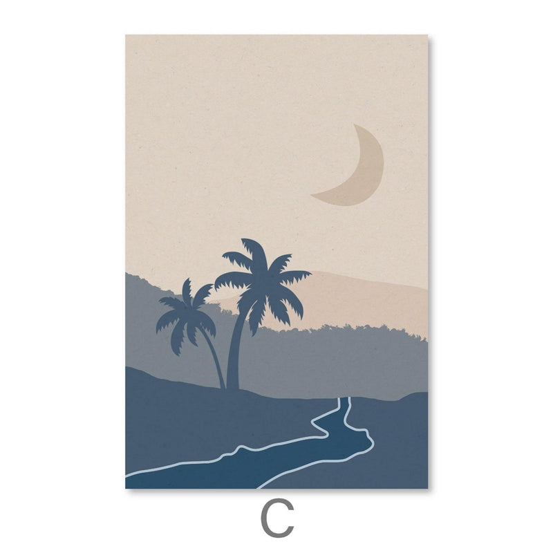 Beige Tropics Canvas