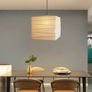 GobekUsa Cube Rice Paper Pendant Lamp for Living Room Bedroom Cafe