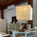 GobekUsa Cube Rice Paper Pendant Lamp for Living Room Bedroom Cafe