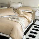 GobekUsa Hot Diamond Lace Egyptian Cotton Bedding Set: Sheet, Pillowcase, Duvet Cover, Full-Queen-King Size