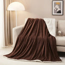 GobekUsa Cozy Sherpa Twin Blanket - Reversible Fleece and Velvet Plush Warm Winter Bed Throw