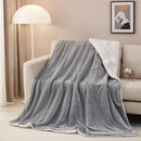 GobekUsa Cozy Sherpa Twin Blanket - Reversible Fleece and Velvet Plush Warm Winter Bed Throw
