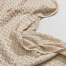 GobekUsa Cool Summer Air Conditioning Blanket - Beige Wine Nordic Decorative Throw