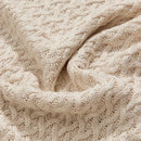 GobekUsa Cool Summer Air Conditioning Blanket - Beige Wine Nordic Decorative Throw