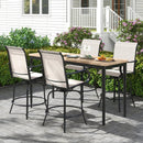 2 Pieces 360 Rotating Bar Stool Set with Armrests for Patio by LJGDeals