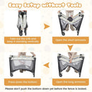 Multi-Functional Baby Playpen with Mattress and Removable Changing Table by LJGDeals