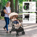 Lightweight Aluminium Frame Baby Stroller with Net