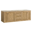James Martin Laurent 72" Dual Mount Double Bathroom Vanity, Light Natural Oak