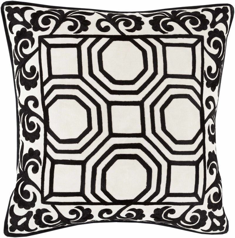 Wevelgem Black Pillow Cover