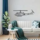 UH-1-MED Huey Metal Aircraft Wall Art - NCP0145 by Navigate Craft