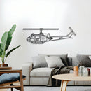 UH-1-MED Huey Metal Aircraft Wall Art - NCP0145 by Navigate Craft