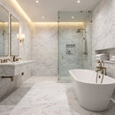 Bella White Honed Marble Tiles 12x24