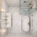 Bella White Honed Marble Tiles 12x24