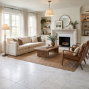 Bella White Honed Marble Tiles 18x18