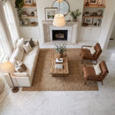 Bella White Honed Marble Tiles 18x18