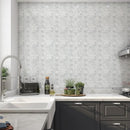 Bella White Polished Basket Weave Marble Mosaics 12x12