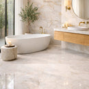 Bella White Polished Marble Tiles 18x18