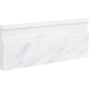 Bella White Polished Modern Base Marble Moldings 5 1/16x12