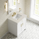 James Martin Bellshire 30" Single Bathroom Vanity, Bright White