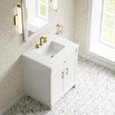 James Martin Bellshire 30" Single Bathroom Vanity, Bright White