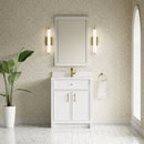 James Martin Bellshire 30" Single Bathroom Vanity, Bright White