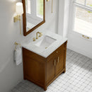 James Martin Bellshire 30" Single Bathroom Vanity, Honey Oak