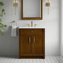 James Martin Bellshire 30" Single Bathroom Vanity, Honey Oak