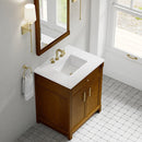 James Martin Bellshire 30" Single Bathroom Vanity, Honey Oak