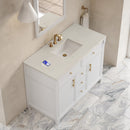 James Martin Bellshire 48" Single Bathroom Vanity, Bright White