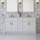 James Martin Bellshire 72" Double Bathroom Vanity, Bright White