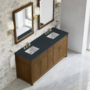 James Martin Bellshire 72" Double Bathroom Vanity, Honey Oak