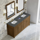 James Martin Bellshire 72" Double Bathroom Vanity, Honey Oak