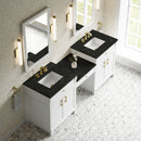 James Martin Bellshire 84" Double Bathroom Vanity, Bright White