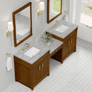James Martin Bellshire 84" Double Bathroom Vanity, Honey Oak